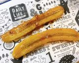 キャラメルバナナのマーブルパウンドケーキ作り方3写真