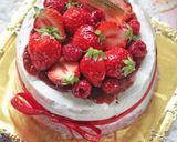 あまおうと苺ジャムのふわっふわ紅茶ケーキ作り方54写真