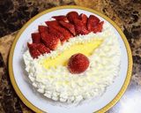 付属の絞り袋でめちゃカワ簡単サンタケーキ作り方8写真