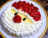 付属の絞り袋でめちゃカワ簡単サンタケーキ作り方11写真