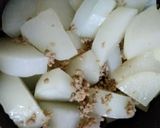 ご飯のお供！味しみ大根とひき肉のあんかけ作り方5写真
