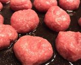 お弁当にも！甘酢醤油のミニ丸手作り肉団子作り方3写真