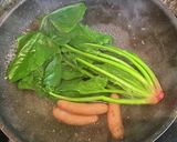 ほうれん草とソーセージでご飯のチーズ焼き作り方1写真