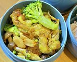 豚マヨ！カレー味^_^ タロの弁当81作り方1写真