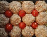 グリラーでつなぎなしチーズ入りハンバーグ作り方7写真