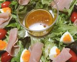 野菜すりすりドレッシングとリースサラダ作り方4写真