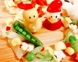 野菜X'mas！サンタ&雪だるま&ツリー作り方5写真