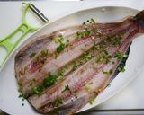 レンジで簡単！超大きいホッケの干物蒸し作り方1写真