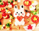 お弁当にも◎ウサギ型コーンごはん♡作り方1写真