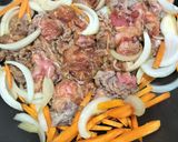 ワンパンで簡単!牛肉と野菜のプルコギ風作り方4写真