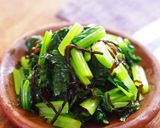 レンジで★ごま油香る♪小松菜の塩昆布和え作り方5写真