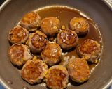 もろこし甘辛バター鶏つくね作り方4写真
