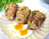 時短♪便利ごぼうと牛肉で炊き込みご飯作り方8写真