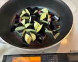 なすと蒸し鶏の冷麦おろし酢醤油でサッパリ作り方5写真