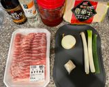 韓国料理、豚肉の甘辛炒め (제육볶음)作り方1写真