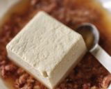 レンジ肉豆腐☆とろりそぼろスープ焼き豆腐作り方1写真