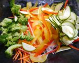 簡単！彩り野菜のサラダ作り方4写真