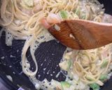 エビアボカドの豆乳クリームパスタ作り方6写真