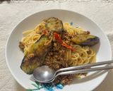 ナスと挽肉の辛味スパゲティ（ナス辛）作り方8写真