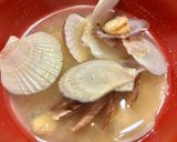 帆立の稚貝の味噌汁作り方7写真