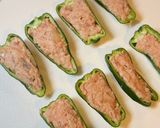ハンバーグリメイク！ピーマンの肉詰め作り方3写真