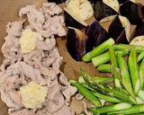 豚肉となすとアスパラの照りマヨ炒め作り方4写真