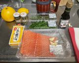 サーモンのレモンガーリックソース作り方1写真