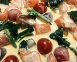 鮭とほうれん草のアパレイユ(キッシュ)作り方7写真