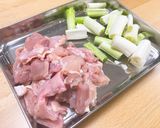 キッチンバサミで簡単☆鶏肉とネギのグリル作り方1写真