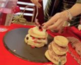Xmasパンケーキ クリスマスツリー作り方4写真