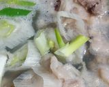 ねぎま鍋(汁)風目玉煮込み作り方1写真