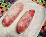 紅ショウガだくだく！縦長肉巻きおむすび作り方2写真