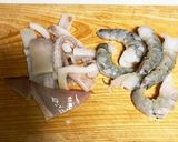 海老とイカの炒め野菜のカレー作り方1写真
