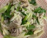 豚肉とエリンギのネギ塩炒め作り方4写真