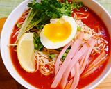 超簡単♪冷やし中華で冷トマトラーメン♡作り方4写真