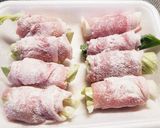 豚肉のネギとキャベツ巻きトマトソースがけ作り方4写真
