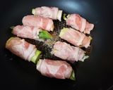 豚肉のネギとキャベツ巻きトマトソースがけ作り方5写真
