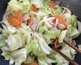 ☆オリーブオイルの塩焼うどん☆作り方3写真