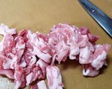 白菜漬と豚肉の卵とじうどん作り方2写真