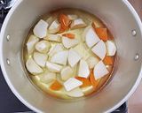 里芋となめこのとろみ汁作り方4写真