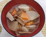 里芋となめこのとろみ汁作り方6写真