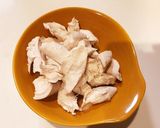 【簡単】ササミと白菜のさっぱりスープ作り方1写真