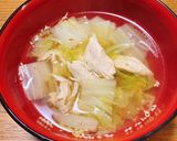 【簡単】ササミと白菜のさっぱりスープ作り方6写真
