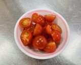 ミニトマトのごまあえ作り方1写真