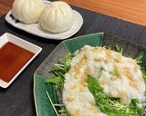 【3分で完成】水菜ととろろの雪雲サラダ作り方4写真