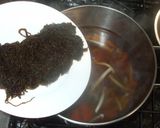 温かいもずくキムチスープ♪簡単食物繊維作り方7写真