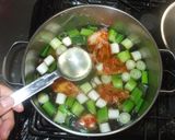 温かいもずくキムチスープ♪簡単食物繊維作り方11写真