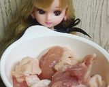 リカちゃん♡チキン(鶏もも)大根おろし煮作り方1写真