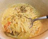 ひき肉とトマトのクリームパスタ作り方6写真