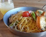 ワンパン♡和風パスタ＆ガーリックトースト作り方10写真